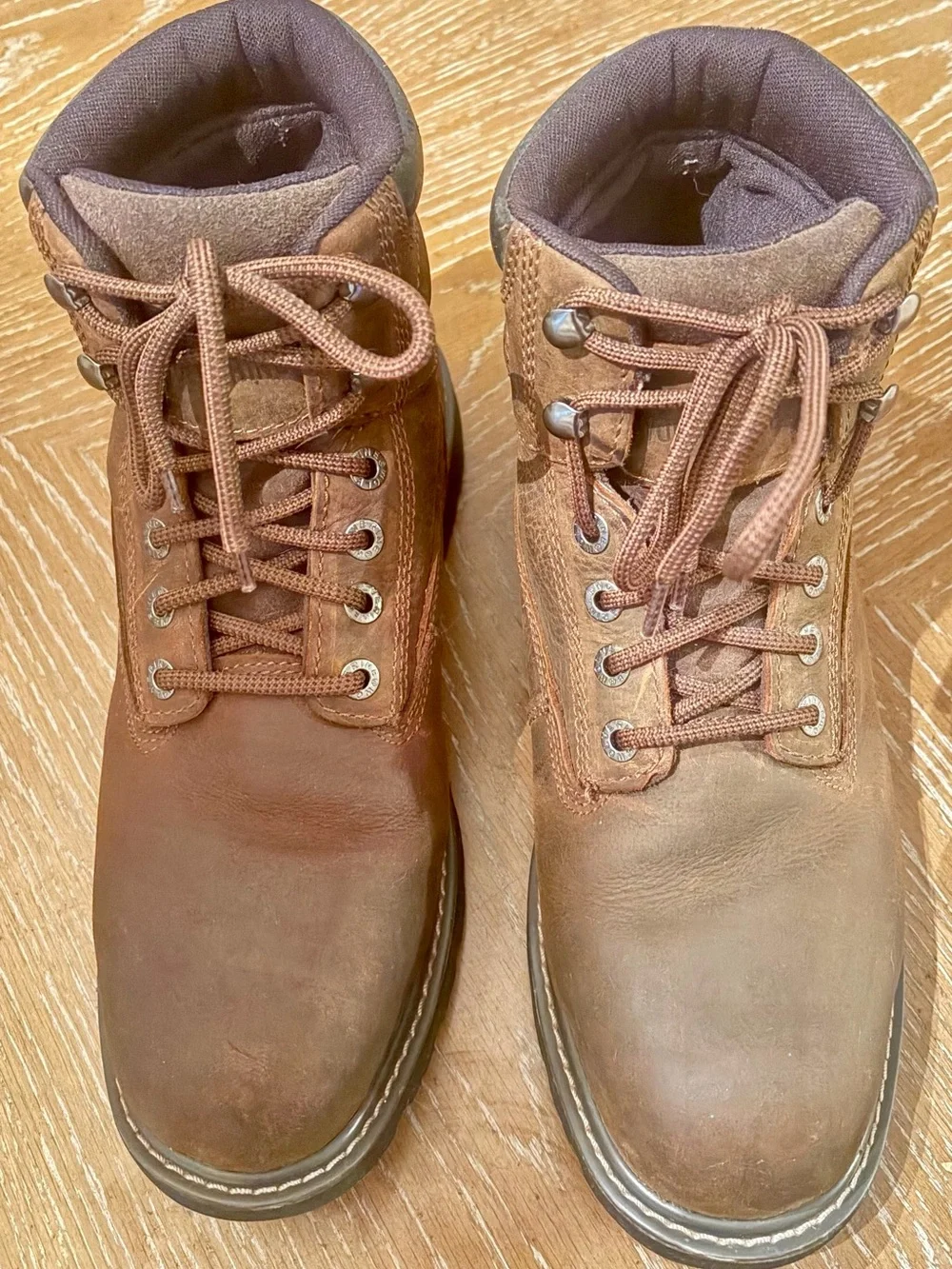 Wolverine Brown Waterproof Leather Work Boots